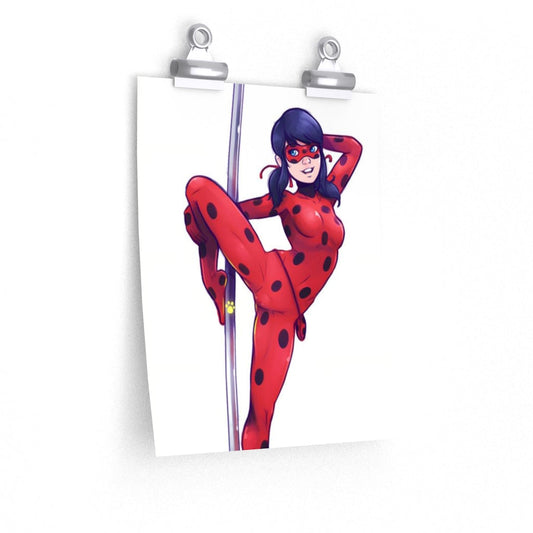 Miraculous Ladybug Sexy Pole Dance Poster - Lewd Premium Matte Vertical Poster - Adult Wall Art