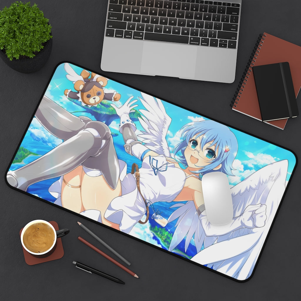 Nanael Angel of Light Queen's Blade Desk Mat - Non Slip Mousepad