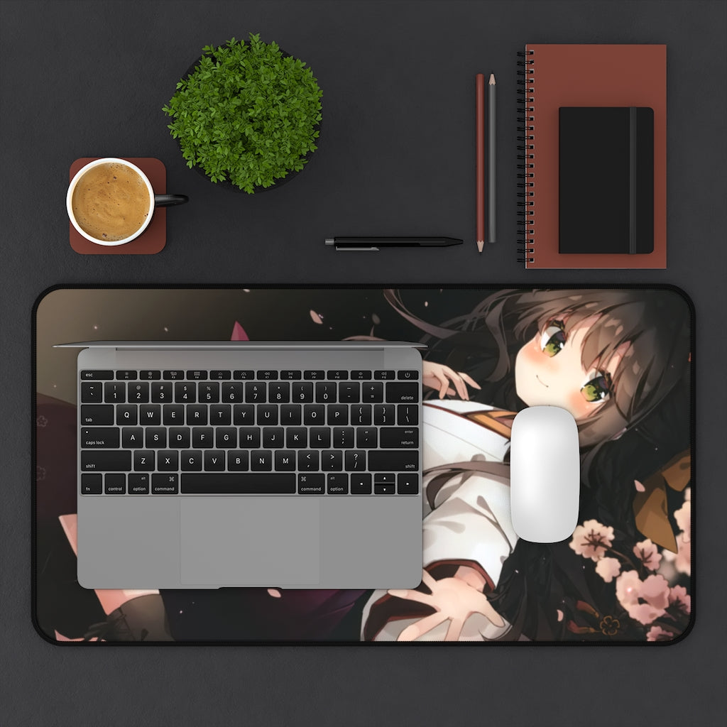 Kawai Anime Girls Mouse Pads - Cute Sakura flower girl - The Mouse Pads Ninja Home Decor