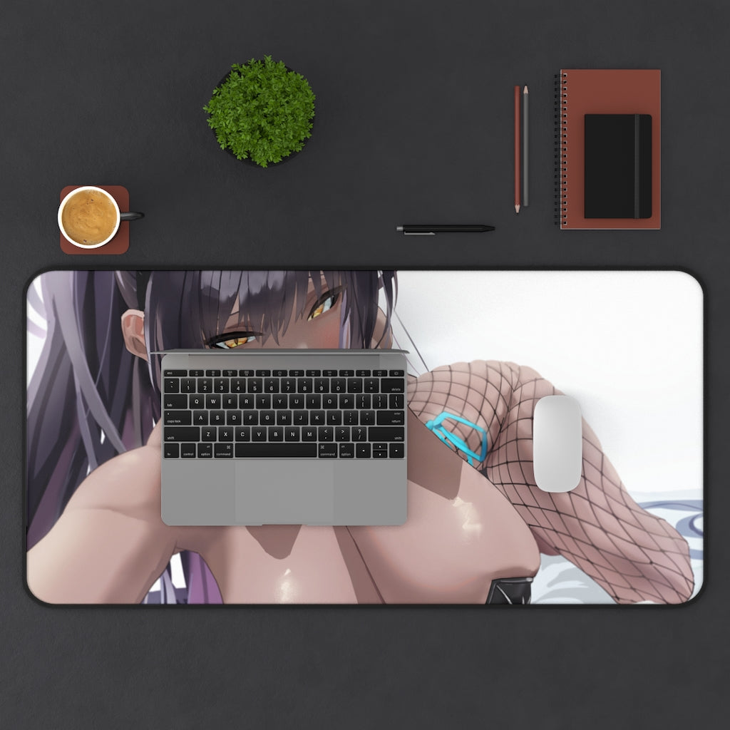 Blue Archive Ecchi Mousepad - Kakudate Karin Large Desk Mat - Playmat - Sexy Bunny Girl Waifu