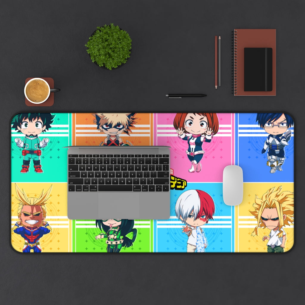 My Hero Academia Mouse Pad / Desk mat - Kawai style - The Mouse Pads Ninja Home Decor