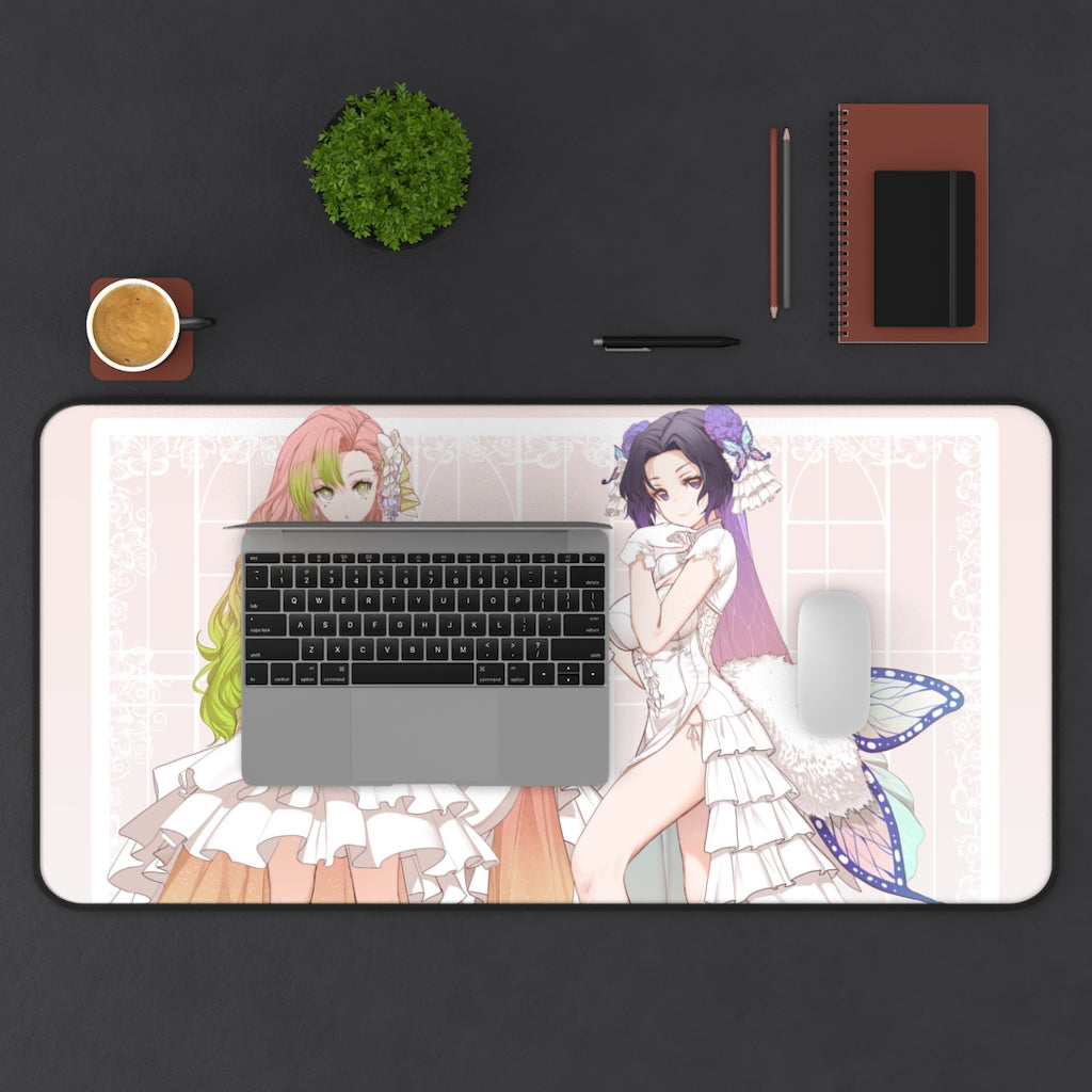 Sexy Brides Waifus Kanroji Mitsuri Kochou Shinobu Desk Mat - Demon Slayer Mousepad - Anime Girls Playmat