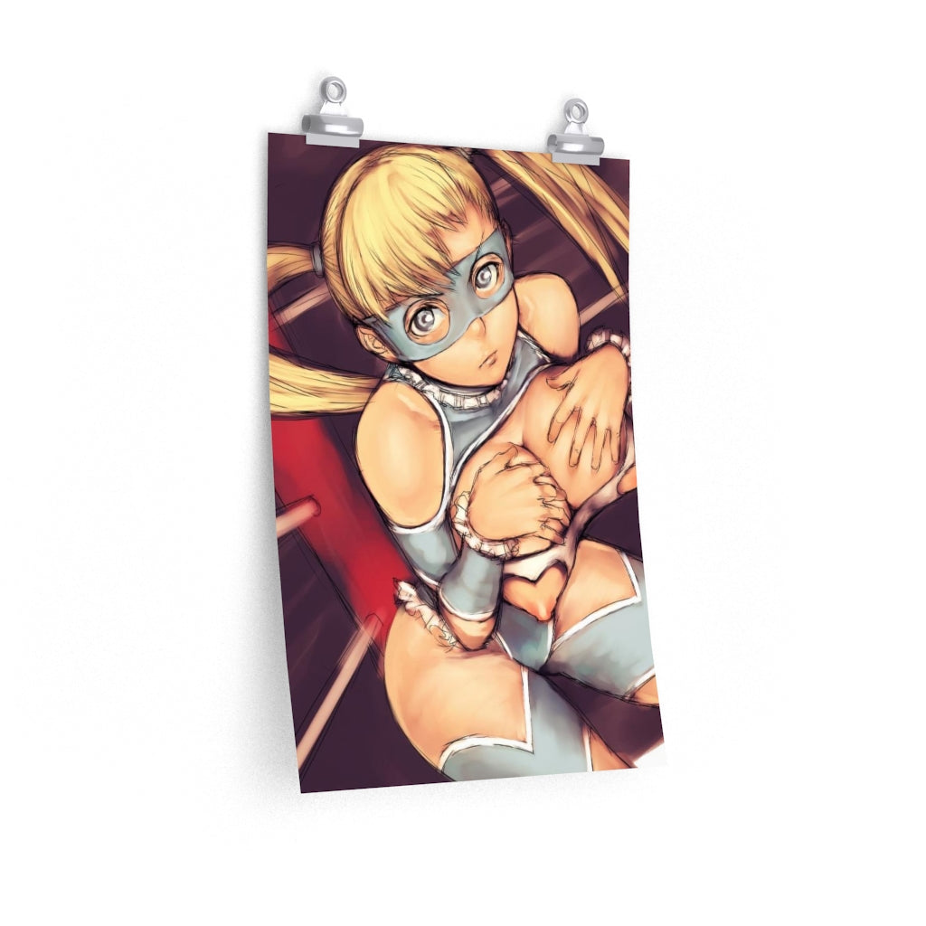 Rainbow Mika Street Fighter Poster - Lewd Premium Matte Vertical Poster - Adult Wall Art