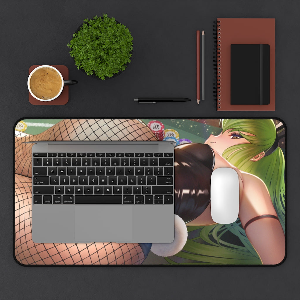 Code Geass Anime Mousepad - C.C. Bunny Girl - Large Desk Mat - Ecchi Mouse Pad - Sexy Butt Playmat