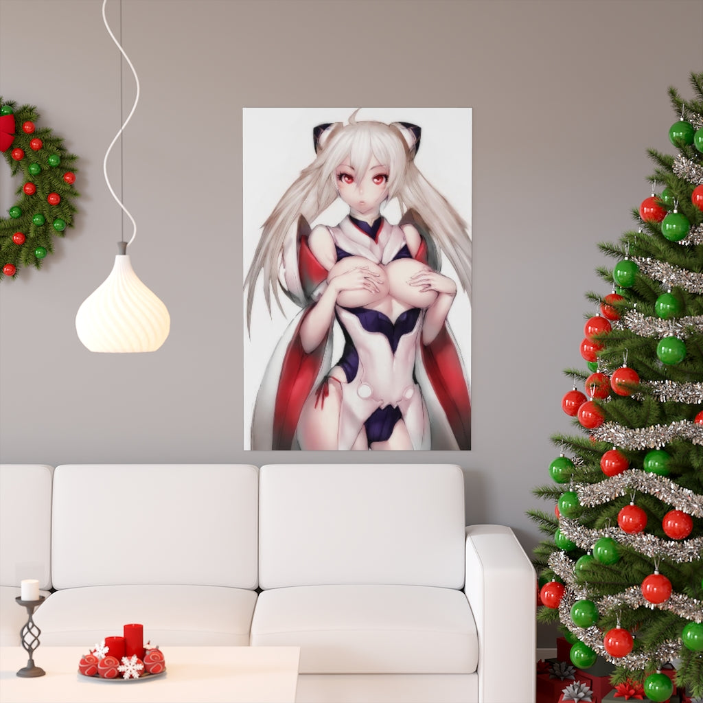 Matoi And Mikoto Cluster Phantasy Star Poster - Lewd Premium Matte Vertical Poster - Adult Wall Art