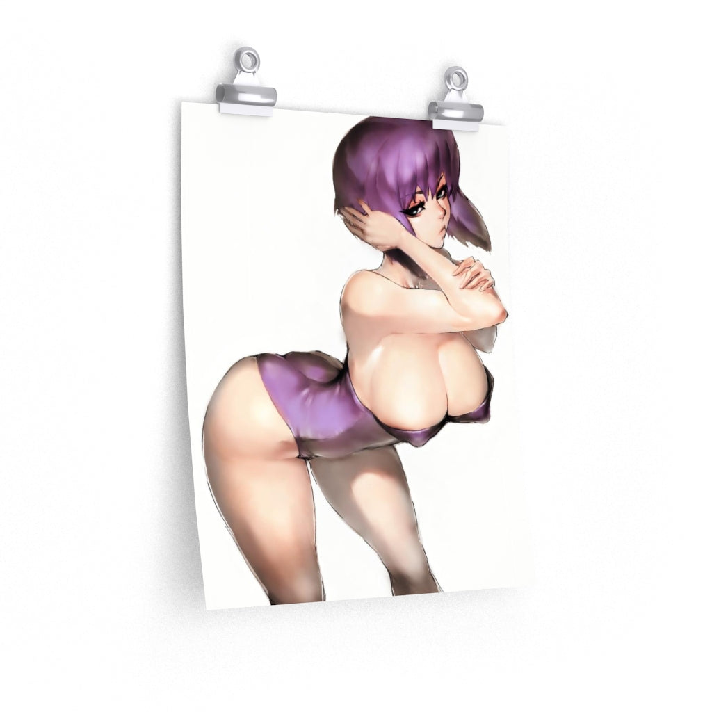 Kusanagi Motoko Ghost In The Shell Poster - Lewd Premium Matte Vertical Poster - Adult Wall Art