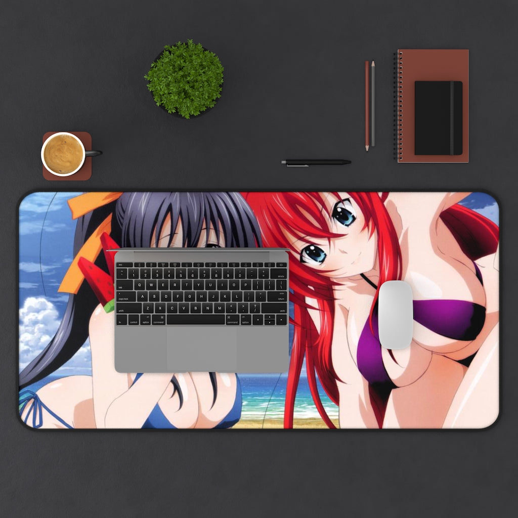 High School Dxd Sexy Mousepad - Big Bikini Boobs Rias Gremory And Akeno Himejima Ecchi Desk Mat - Highschool Dxd Playmat