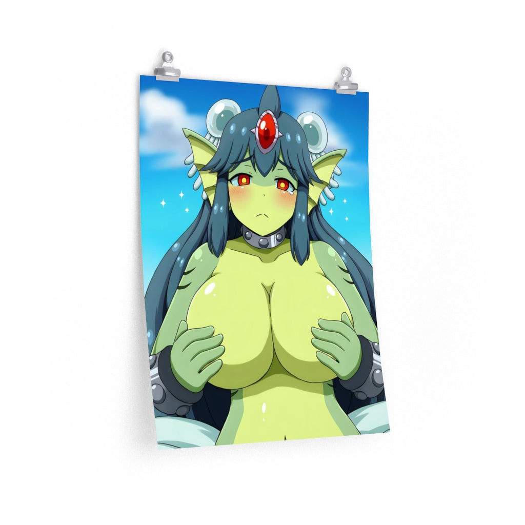 Giga Mermaid Boobs Shantae Ecchi Poster - Lewd Premium Matte Vertical Poster - Adult Wall Art