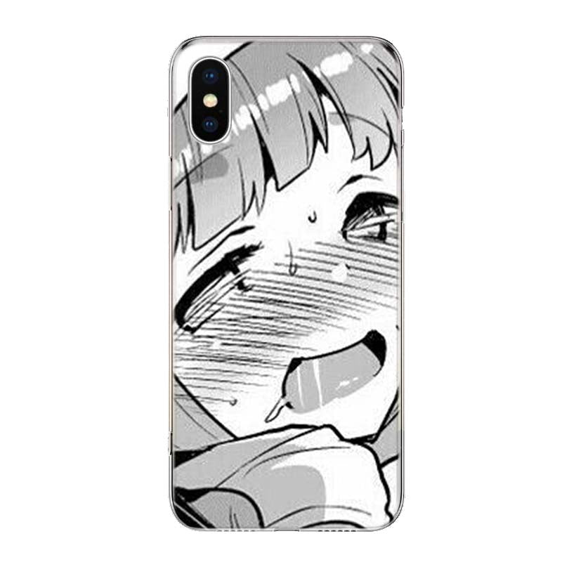 Anime iPhone Case | Sexy anime +18 Ahegao face for  iPhone ( 13 12 11 X Pro Max  ) - Soft Silicon Cover