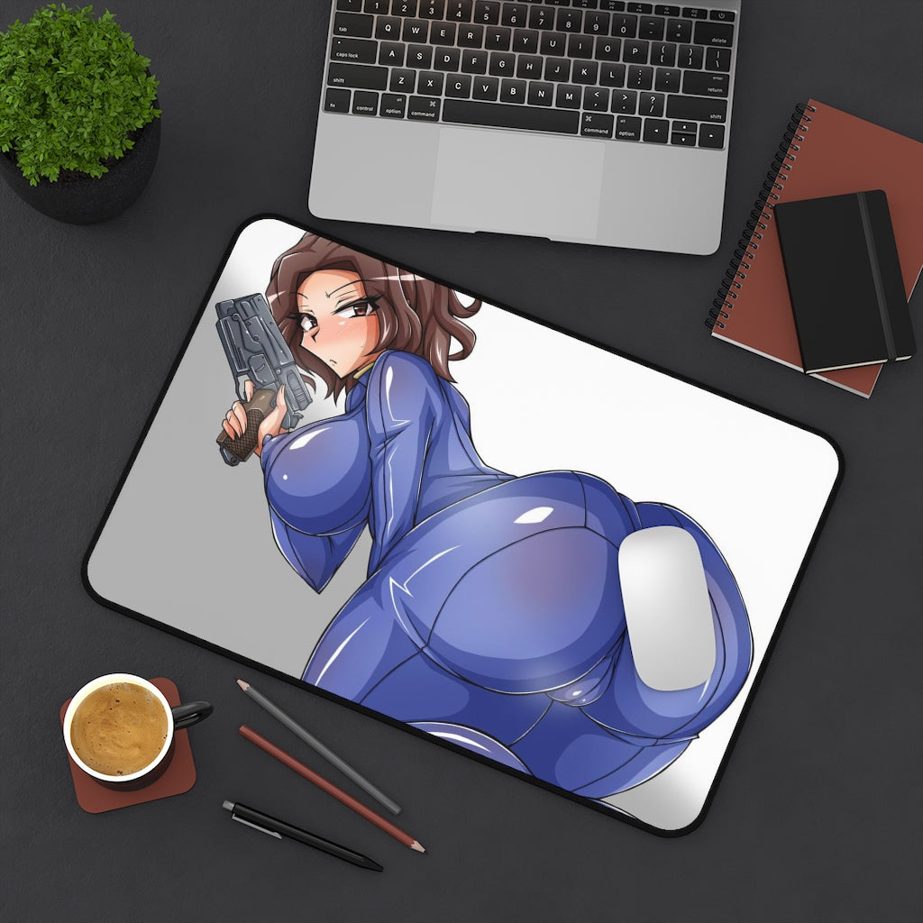 Fallout Anime Mousepad - Thick Vault Girl Large Desk Mat - Ecchi Mouse Pad