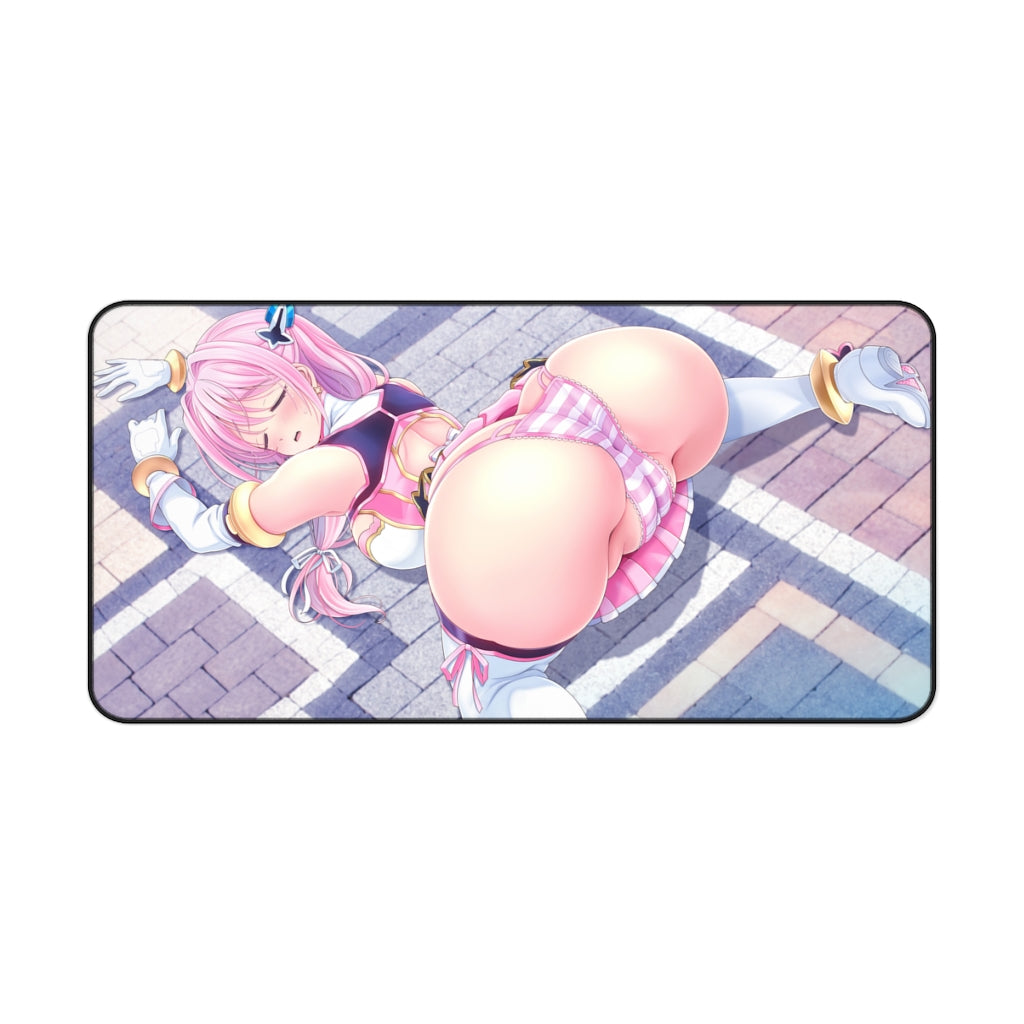 Aigan Tenshi Cheery Pink Big Butt Desk Mat - Non Slip Mousepad