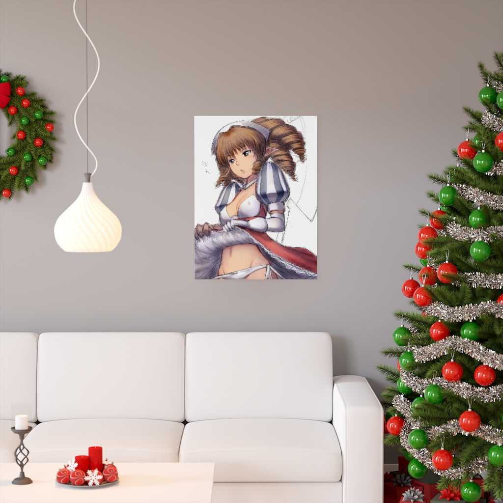 Iron Princess Ymir Queen's Blade Poster - Lewd Premium Matte Vertical Poster - Adult Wall Art