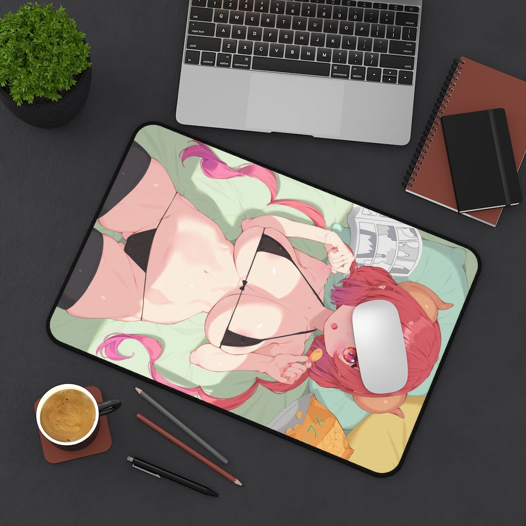 Sexy Bikini Waifu Ilulu Miss Kobayashi's Dragon Maid Desk Mat - Non Slip Mousepad