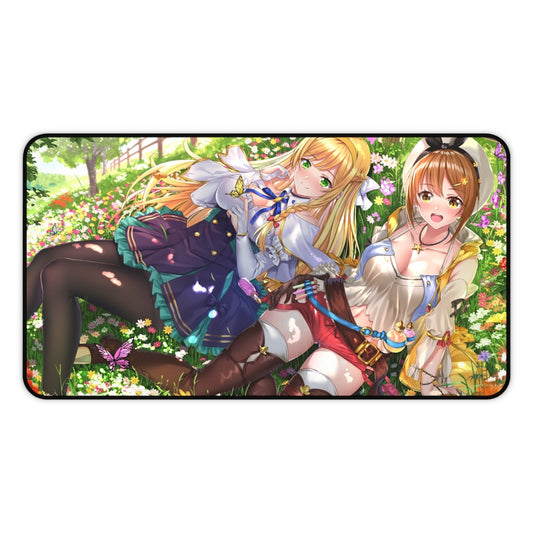 Atelier Ryza Mousepad - Klaudia Valentz And Reisalin Stout Desk Mat - Kawaii Gaming Playmat