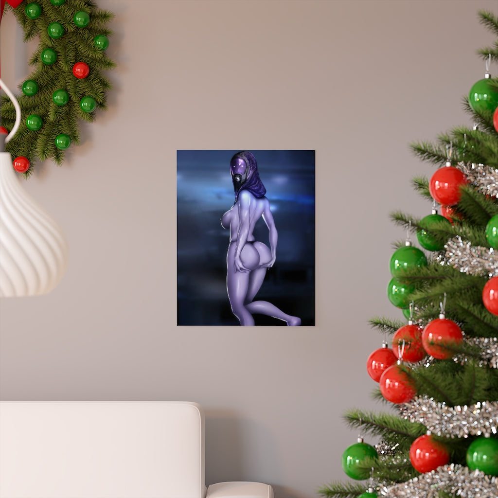 Thick Butt Nude Tali Zorah Mass Effect Ecchi Poster - Lewd Premium Matte Vertical Poster - Adult Wall Art