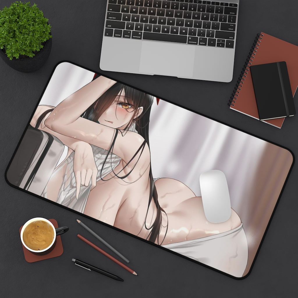 Azur Lane Friedrich Der Grosse Thick Boobs and Butt in Sexy Sweater Desk Mat - Sexy Anime Girl Mousepad - Gaming Playmat