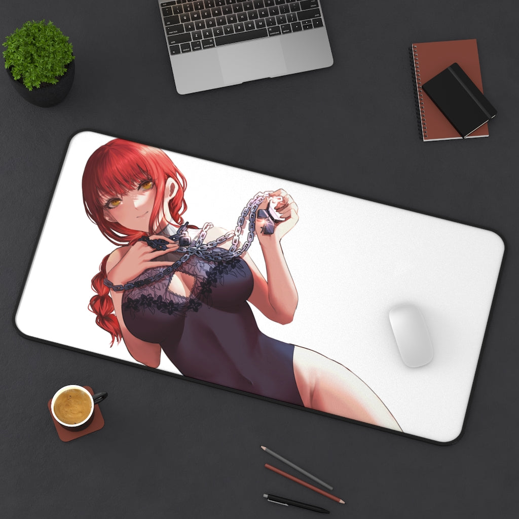 Chainsaw Man Ecchi Mousepad - Makima Bodysuit Large Desk Mat - Sexy Anime Playmat