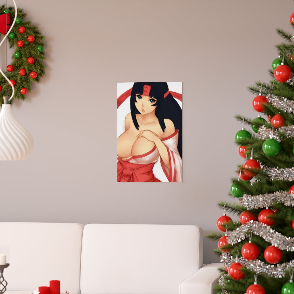 Musha Miko Tomoe Queen's Blade Poster - Lewd Premium Matte Vertical Poster - Adult Wall Art