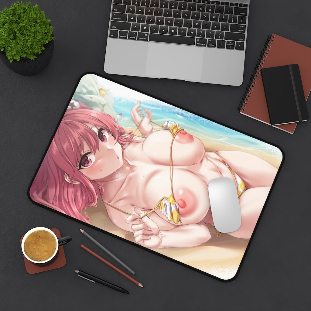 Honoka Bikini Mousepad - Dead Or Alive Large Desk Mat - Ecchi Nude Boobs Mouse Pad - Sexy Gaming Playmat