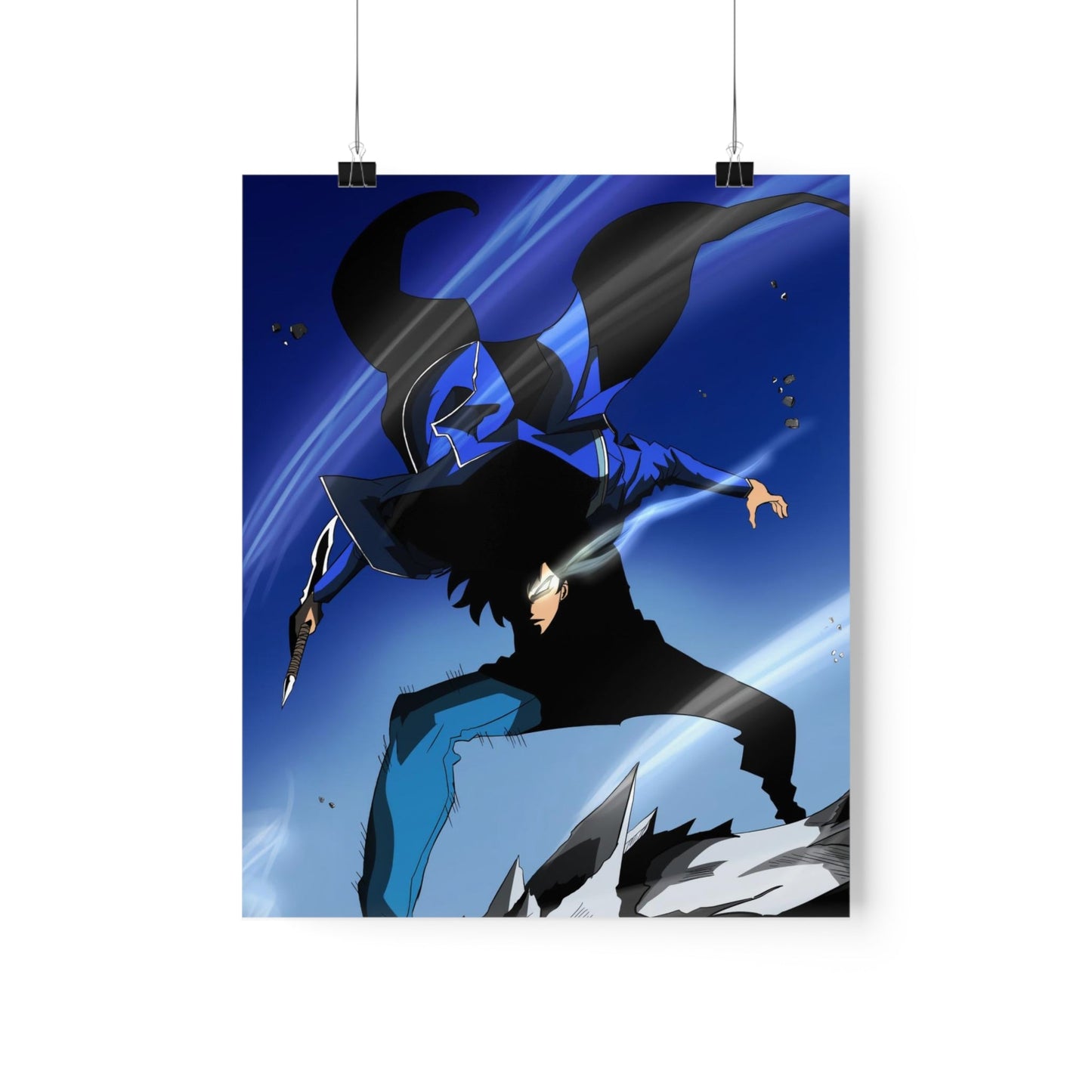 Solo Leveling Poster - Premium Matte Vertical Poster - Manhwa False Ranker Anime Wall Art Decor