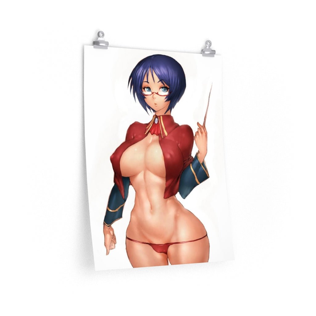 Amelia Quiz Magic Academy Poster - Lewd Premium Matte Vertical Poster - Adult Wall Art