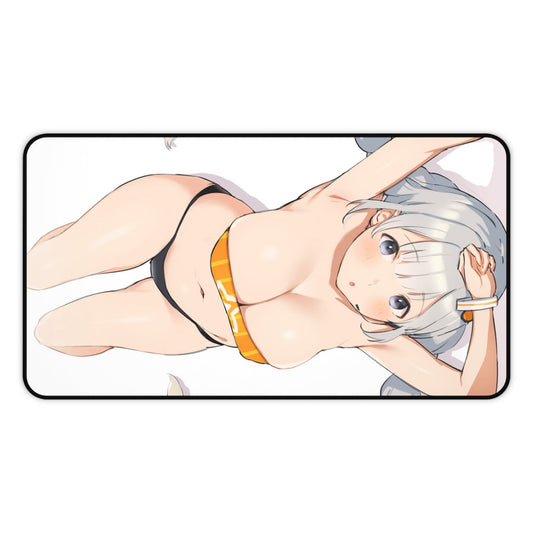 Sexy Bikini Waifu Kizuna Akari Voiceroid Desk Mat - Non Slip Mousepad