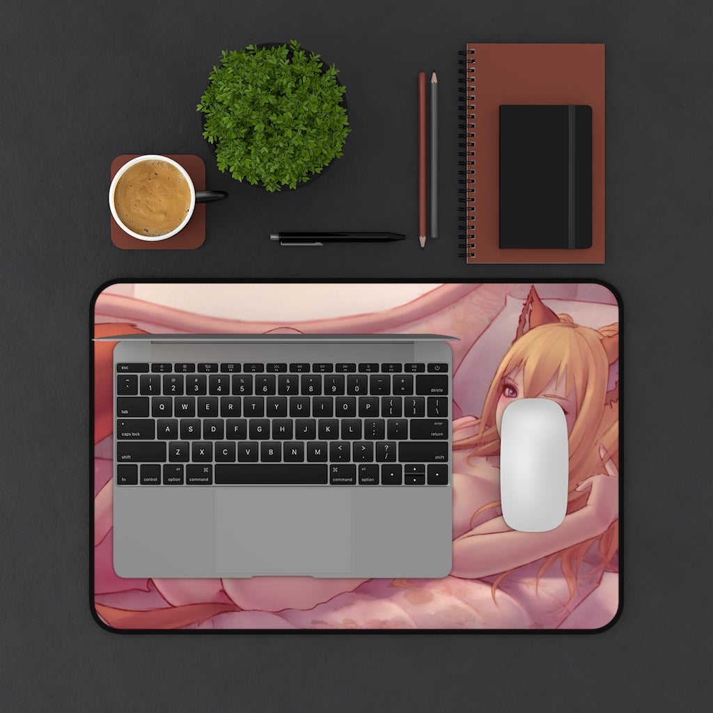 Nude Neko Elin Tera Online Hentai Desk Mat - Non Slip Mousepad