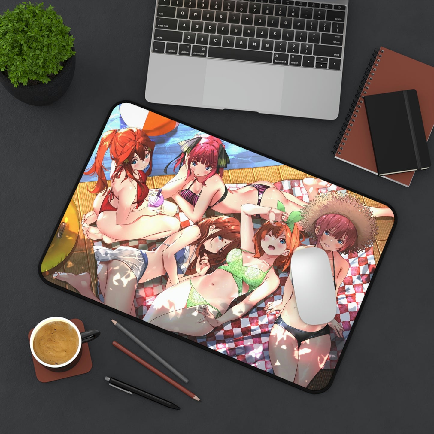The Quintessential Quintuplets Mousepad - Bikini Sisters Large Ecchi Desk Mat - Kawaii Mouse Pad