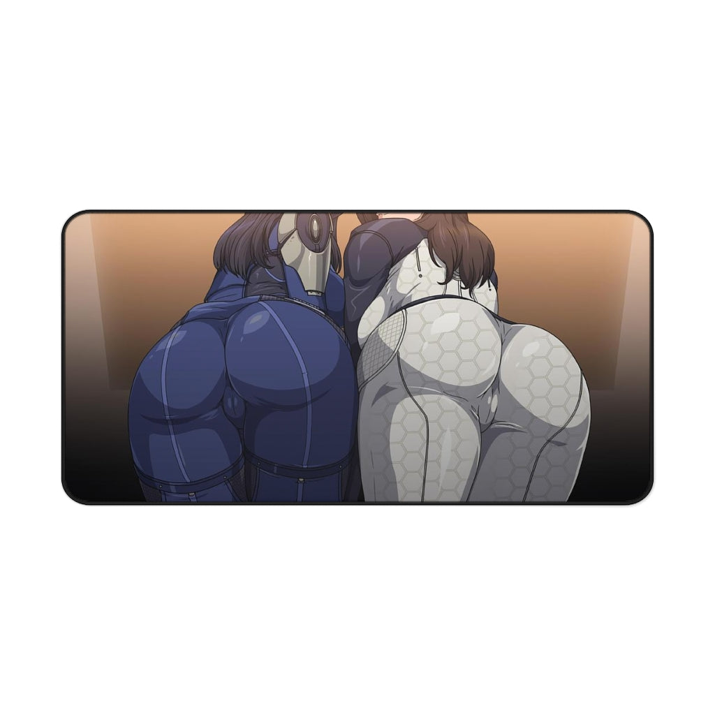 Ass Effect Sexy Mousepad - Mass Effect Gaming Desk Mat - Ashley And Miranda Ecchi Playmat