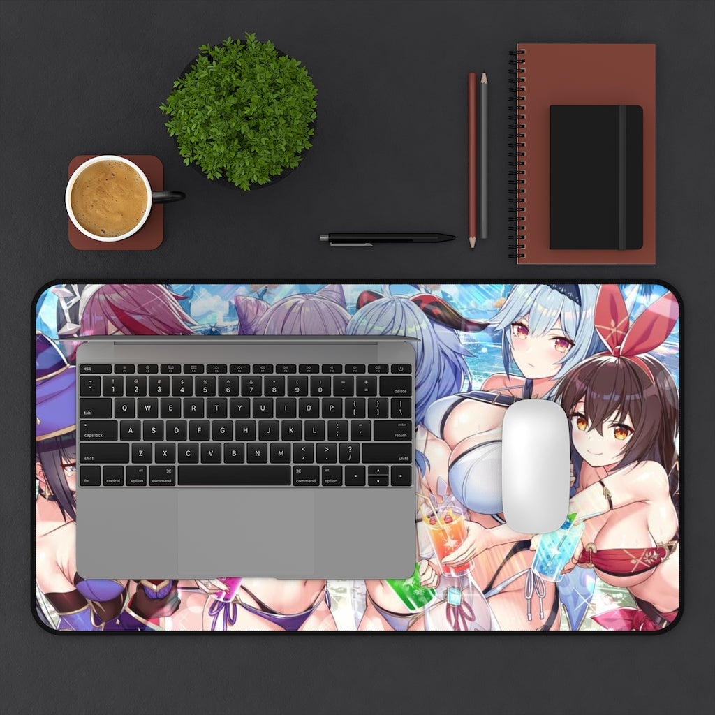 Genshin Impact Anime Mousepad Doujin - Desk Mat - Big Gaming Mouse Pad - MTG Playmat