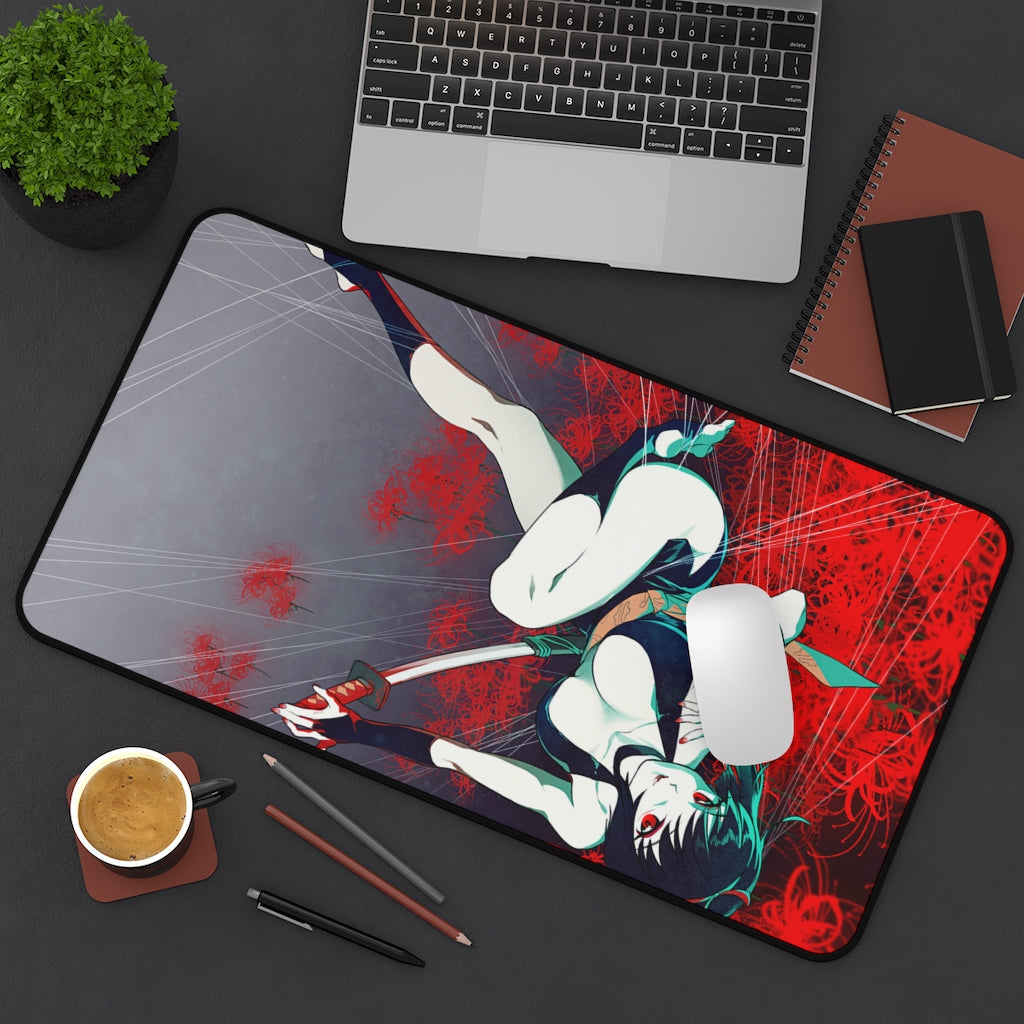 Inuyasha Sexy Hair Demon Sakasagami no Yura Gaming Desk Mat - Anime Mousepad - Sexy Girl Playmat