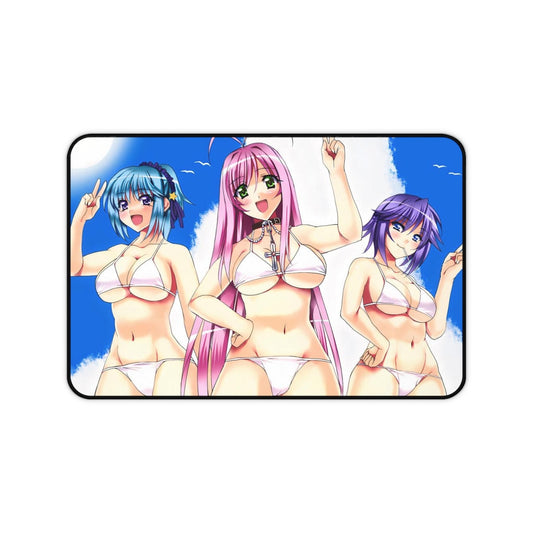 Rosario + Vampire Sexy Bikini Waifus Desk Mat - Non Slip Mousepad