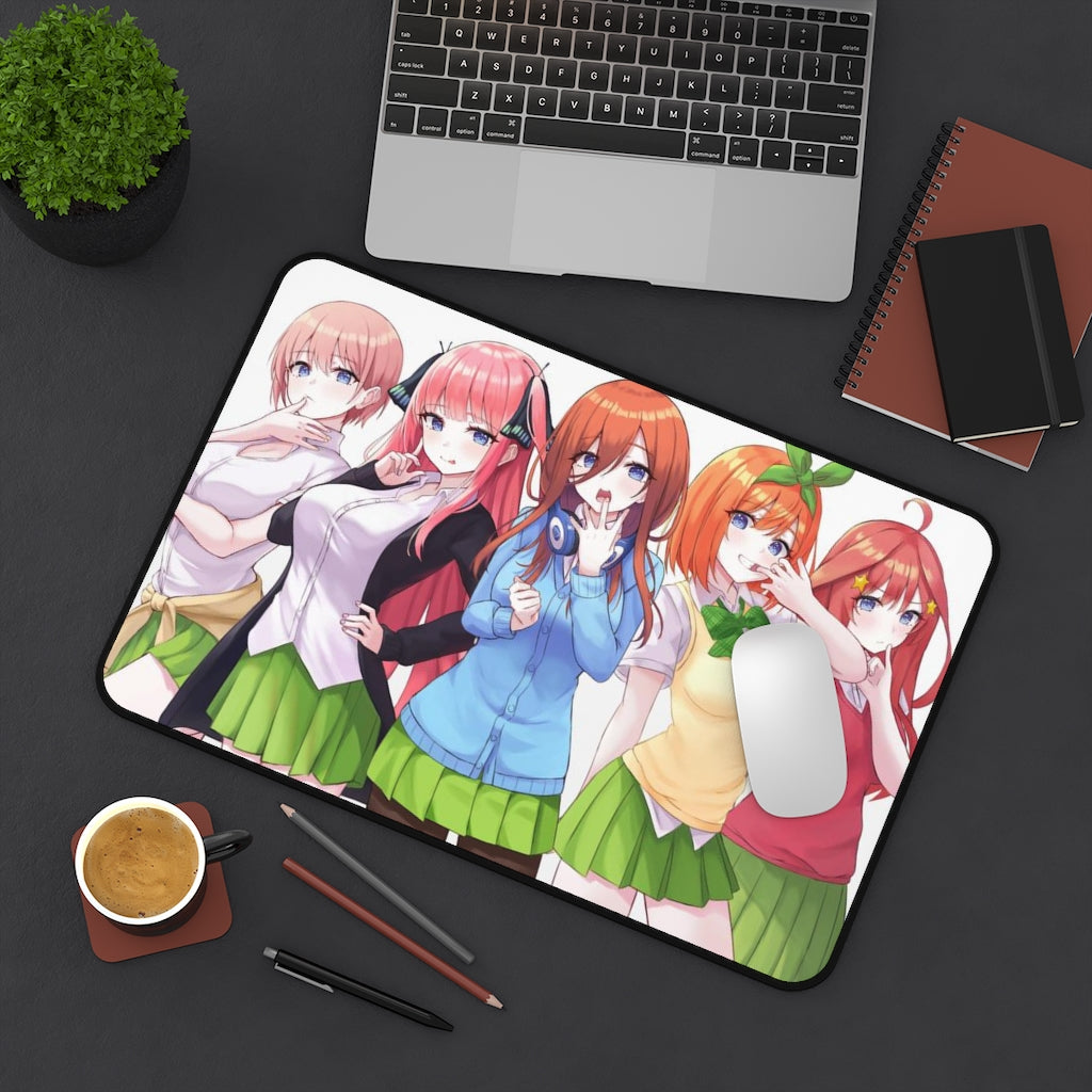 The Quintessential Quintuplets Anime Mousepad - Large Ecchi Desk Mat - School Girls Mouse Pad - MTG Playmat