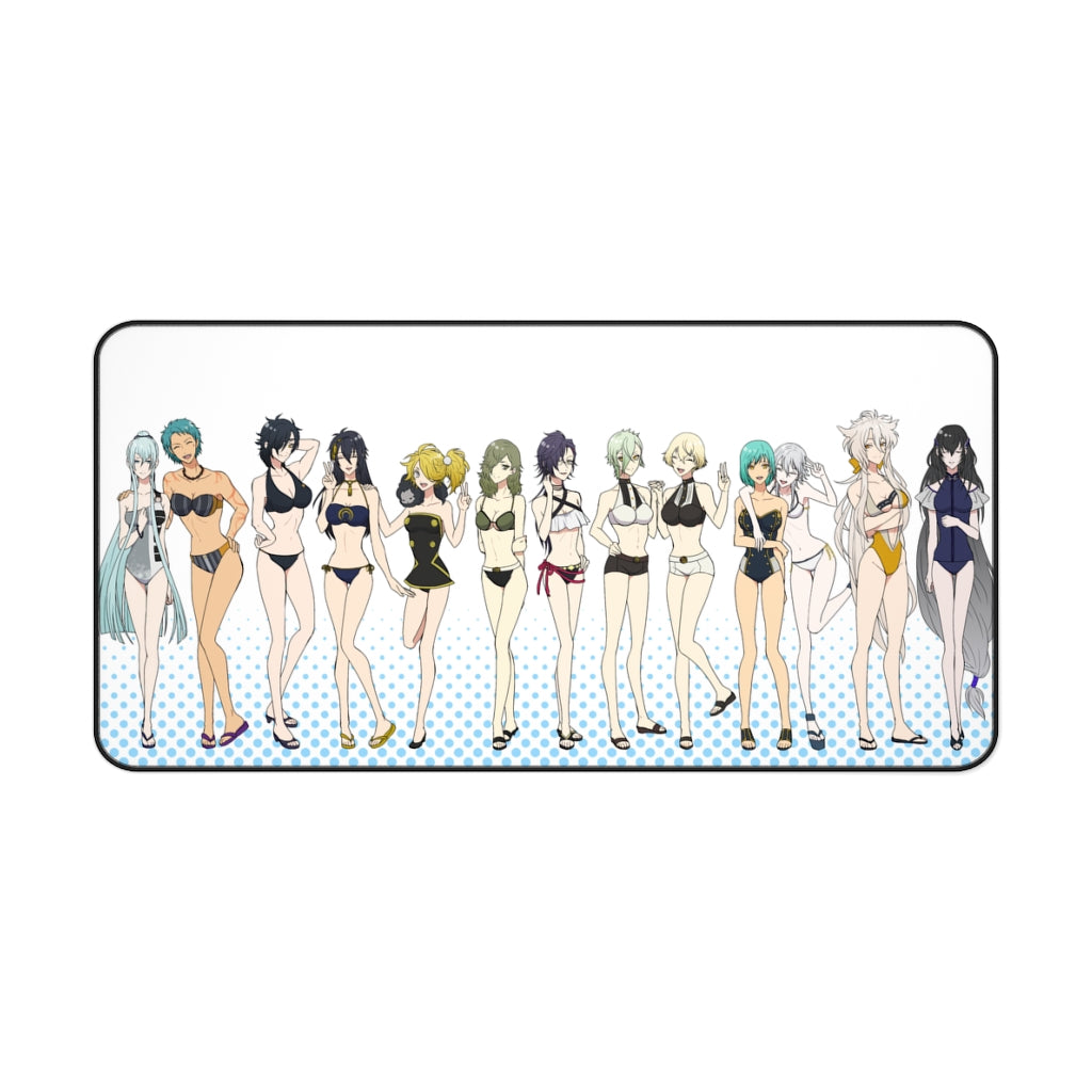 Touken Ranbu Sexy Bikini Waifus Desk Mat - Non Slip Mousepad - Sexy Girl Playmat