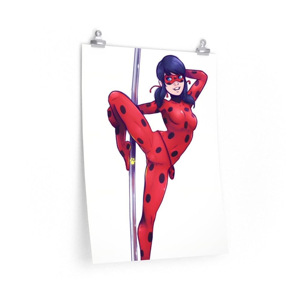 Miraculous Ladybug Sexy Pole Dance Poster - Lewd Premium Matte Vertical Poster - Adult Wall Art