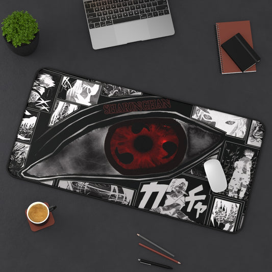 Sharingan - Naruto Shippuden Anime Computer Mouse Pad / Desk Mat - The Mouse Pads Ninja 31" × 15.5" Home Decor