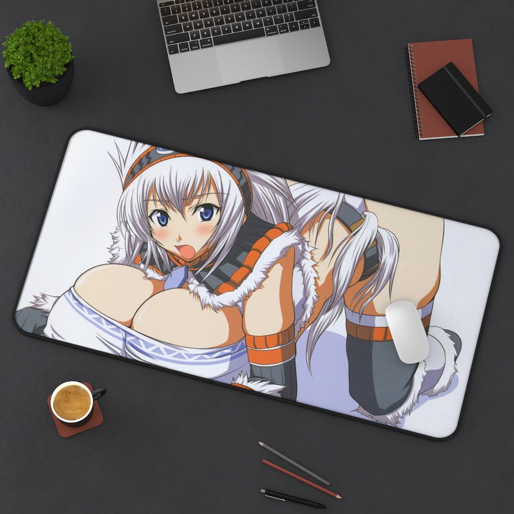 Monster Hunter Anime Mousepad - Large Desk Mat - Ecchi Mouse Pad - Sexy Gaming Playmat