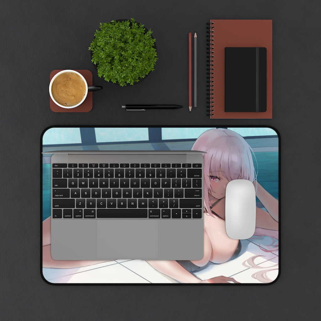 Hololive Ecchi Mousepad - Big Boobs Mori Calliope Large Desk Mat - Playmat