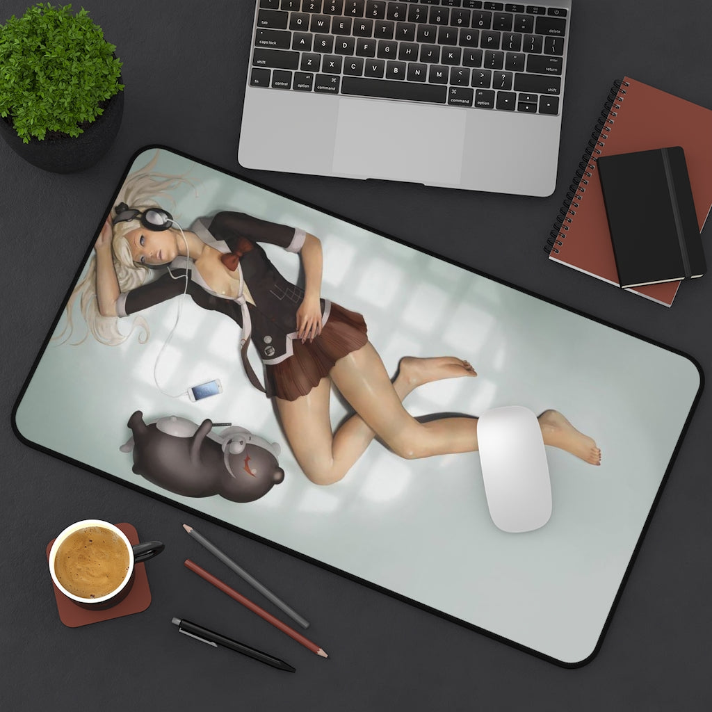 Danganronpa Sexy Mousepad - Monokuma and Junko Enoshima Desk Mat - Ecchi Gaming Playmat