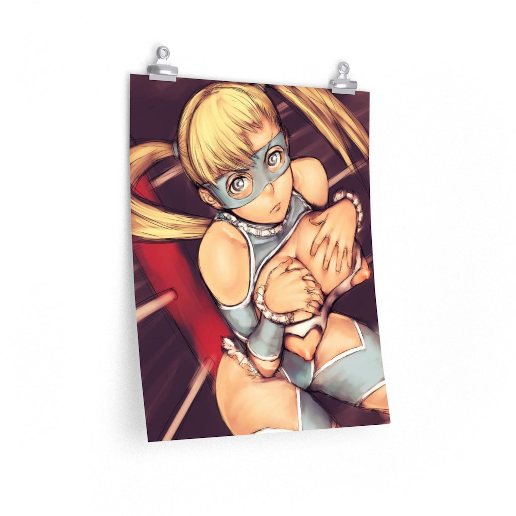 Rainbow Mika Street Fighter Poster - Lewd Premium Matte Vertical Poster - Adult Wall Art