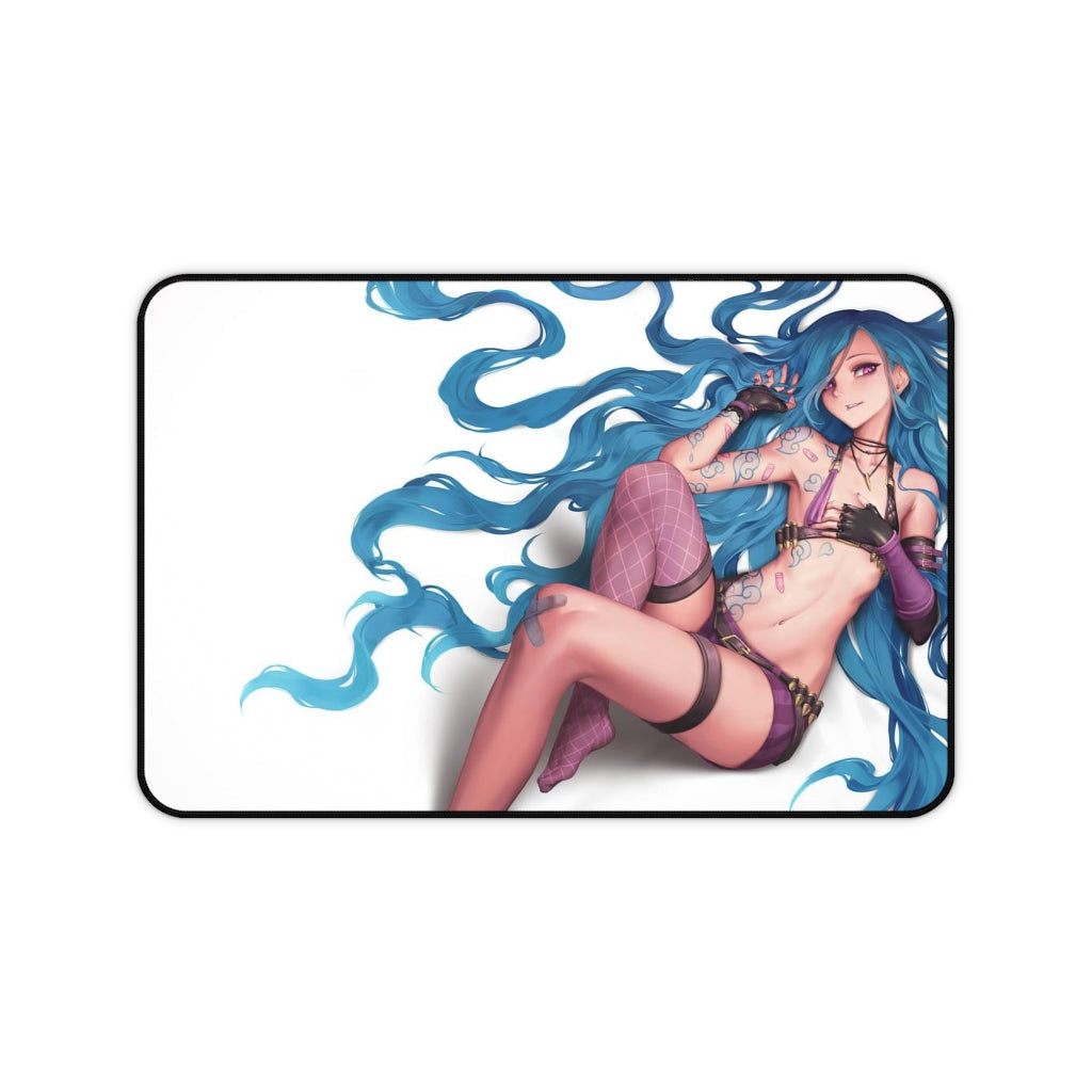 Arcane Mousepad - Sexy Jinx Large Desk Mat - League Of Legends Ecchi Mouse Pad