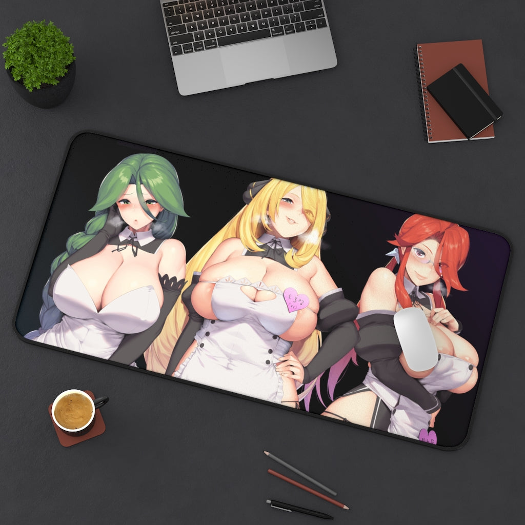 Sexy Pokemon MILFs Desk Mat - Big Waifu Tits Mousepad