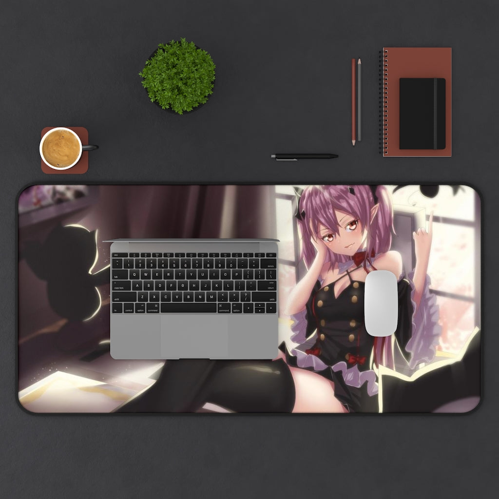 Seraph of The End Sexy Mousepad - Krul Tepes Anime Desk Mat - Ecchi Manga Playmat