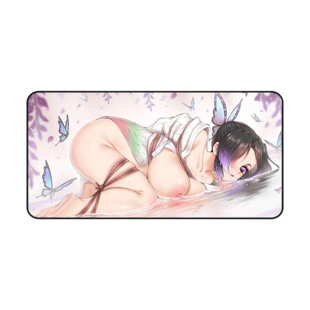 Demon Slayer Kochou Shinobu Nude Bondage Desk Mat - Non Slip Mousepad