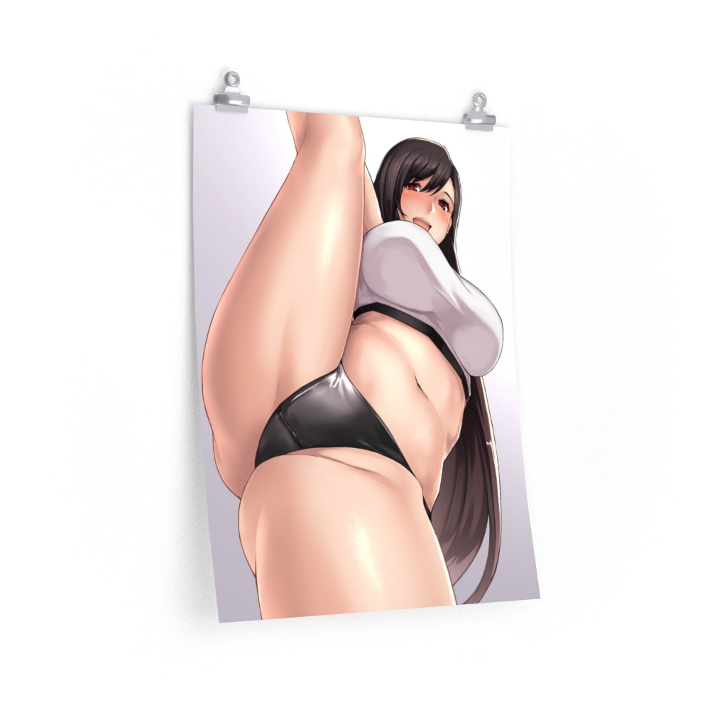 Sexy Tifa Split Final Fantasy 7 Poster - Lewd Premium Matte Vertical Poster - Adult Wall Art