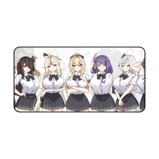 Genshin Impact Big Tits Waifus Gaming Desk Mat - Video Game Mousepad - Non Slip Playmat