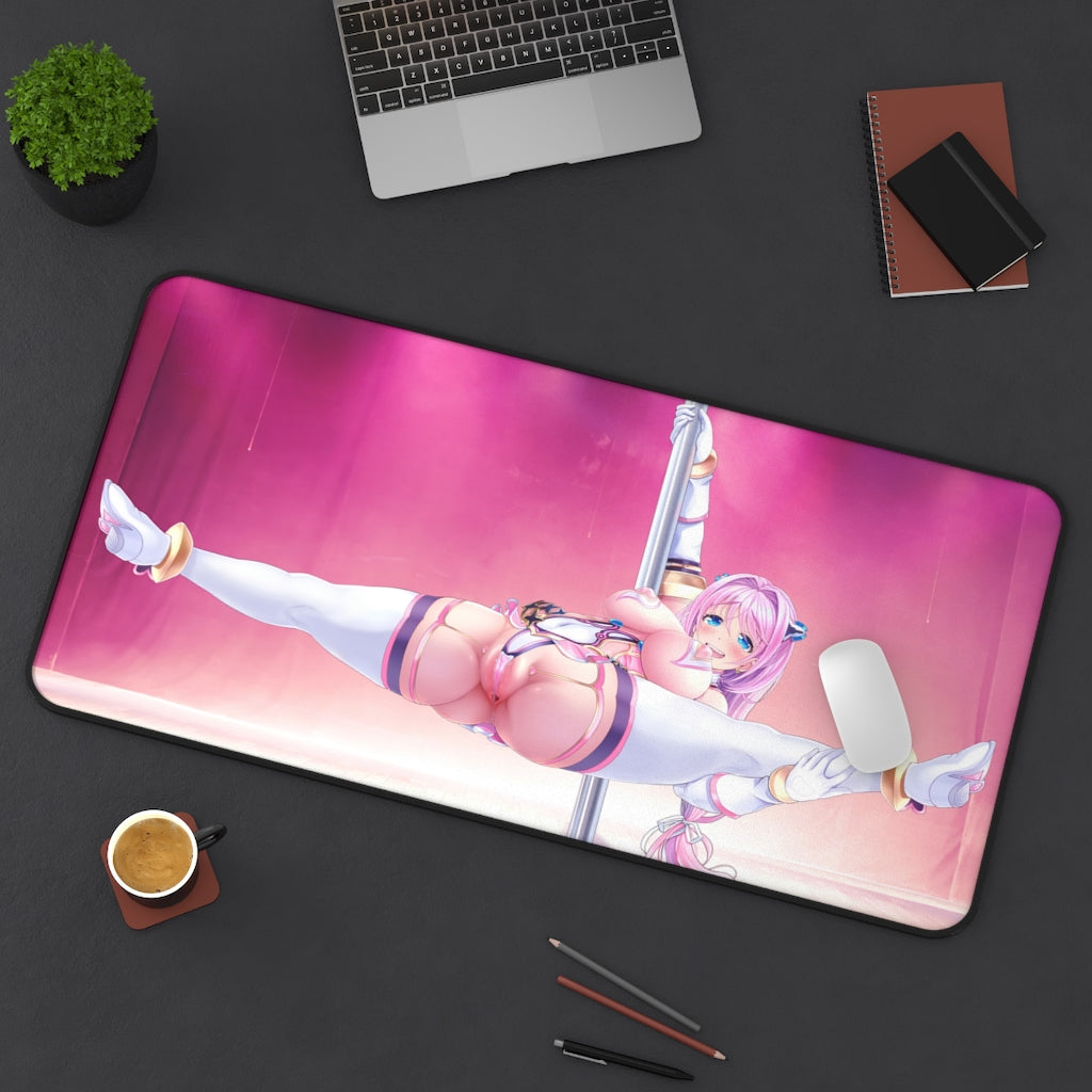 Aigan Tenshi Cheery Pink Hentai Pole Dance Desk Mat - Non Slip Mousepad