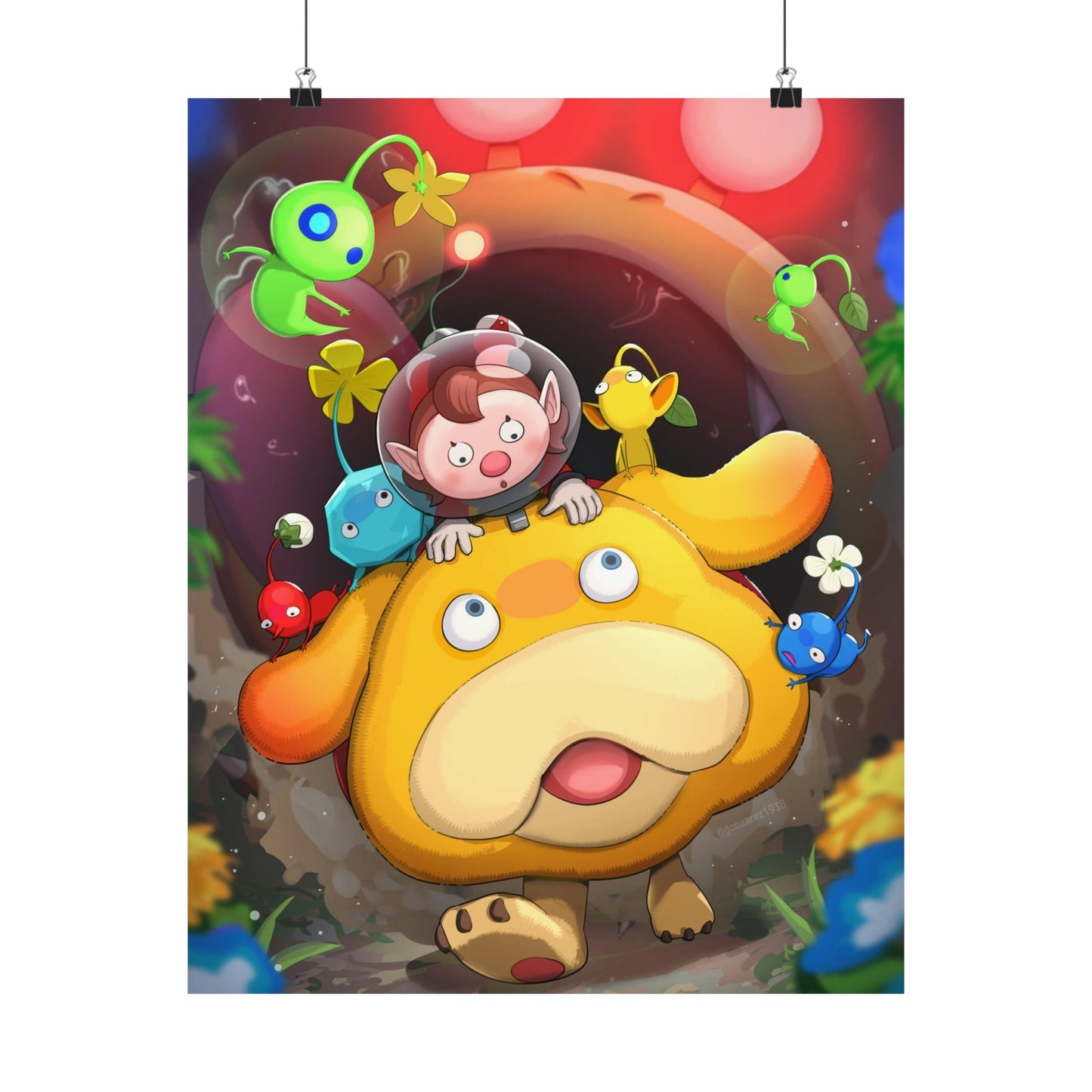 Pikmin Poster - Gaming Decor Wall Art - Premium Matte Vertical Poster