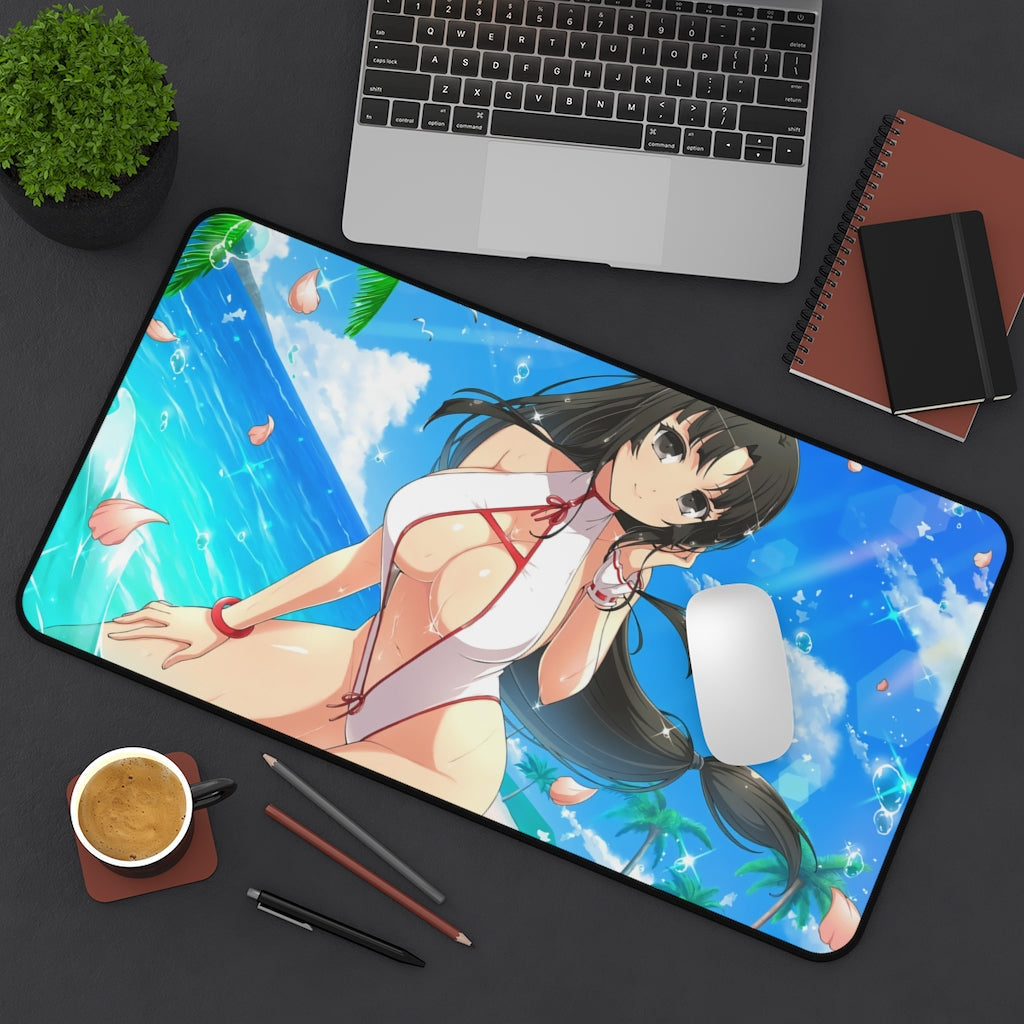 Sexy Tomoe Queen's Blade Desk Mat - Non Slip Mousepad