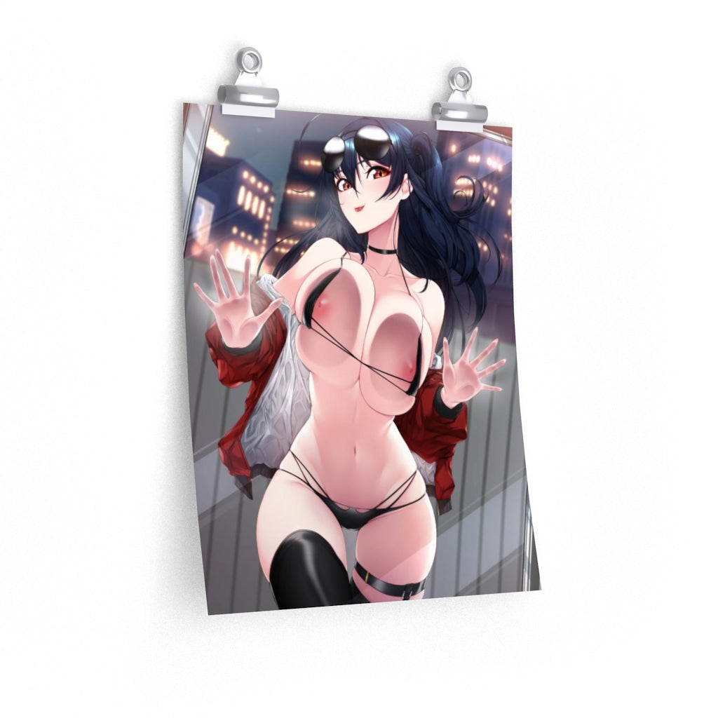 Nude Pressed Boobs Taihou Azur Lane Poster - Lewd Premium Matte Vertical Poster - Adult Wall Art